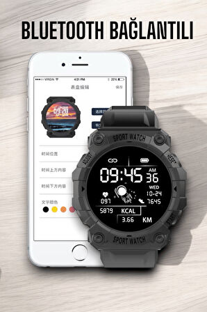 Unisex Tasarımıyla Klasik ve Spor Kombinlere Uygun Akıllı Saat