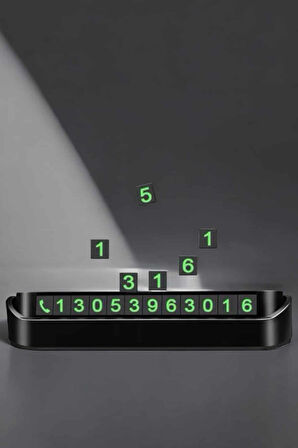 Araç İçi Numaratör Numaralık Torpido Üstü Açılır Kapanır Telefon Numarası Bırakma