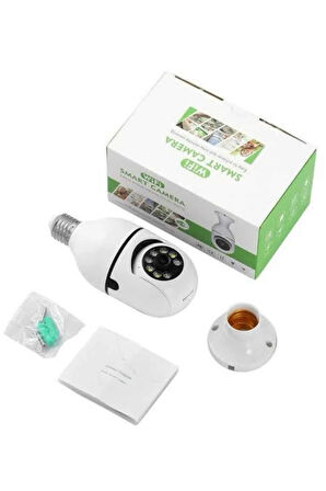 Ev Kamerası Wifi Kamerası Gece Görüşlü Akıllı Ampül Kamera