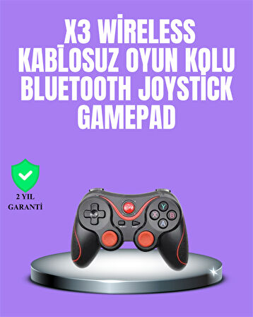 Android Uyumlu Gamepad X3 Game Stick Oyun Kolu Bluetooth Bağlantılı