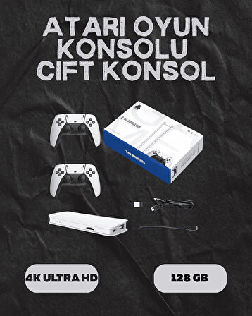 M15 Retro Konsol – 20.000 Oyunlu, Çift Gamepadli, 4K HDMI