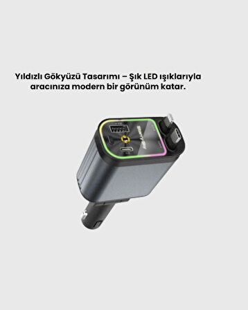 Toyota, Honda, Nissan, Hyundai Araçlar için Çoklu Port Araç Şarj Cihazı