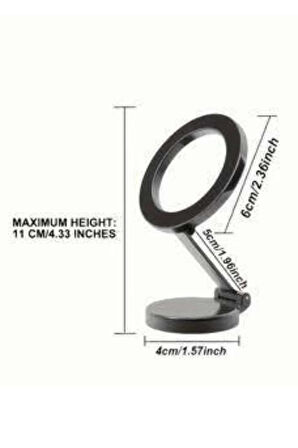 Araç Içi Telefon Tutucu İOS Uyumlu Magsafe Manyetik Mıknatıslı