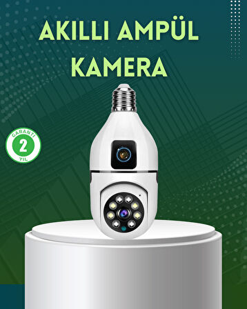 360 Derece Panoramik WiFi Kamera – Full HD Ev Güvenlik Sistemi