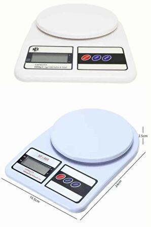 Dijital Hassas 10 Kg Mutfak terazisi tartısı LCD Ekran Mutfak Tartısı