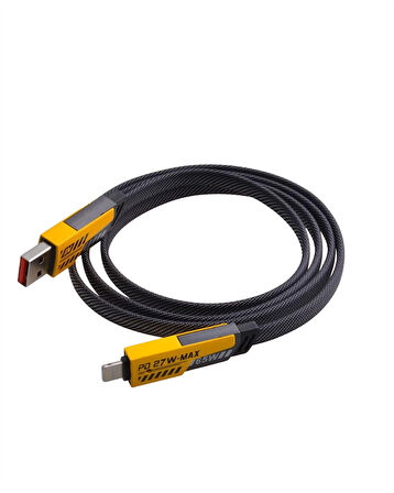 4'ü 1 Arada USB Hızlı Şarj ve Veri Kablosu – 65W Güç, Çoklu Bağlantı, 1.2m