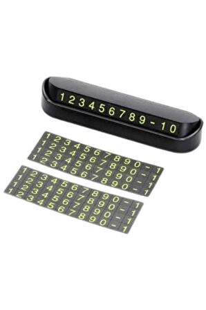 Tüm Araçlara Uyumlu Araç Içi Park Numaratör Oto Araç Numaratör