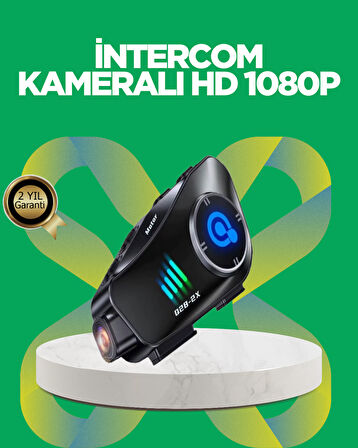 Q28 Bluetooth Kask Kulaklık 1080P Kamera – Su Geçirmez Motosiklet Interkom