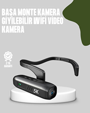 Başa Takılabilir 5K Spor ve Vlog Kamerası