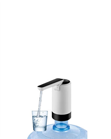 8000mAh Şarjlı Damacana Su Pompası | Tek Tuşla Otomatik Su Alımı | 40-80 Sn Dolum | Katlanabilir Tasarım