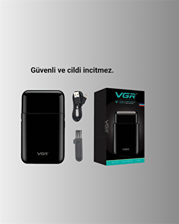 5 W Güçlü USB Şarjlı Sakal Şekillendirici – İki Başlıklı, Su Geçirmez Tasarım