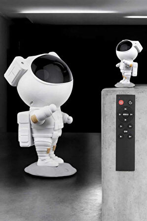 Çocuklara Özel Projeksiyon Astronot Lamba Speaker Sevimli