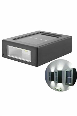 Dekoratif Duvar Lambası Solar Güneş Enerjili Bahçe Aydınlatması