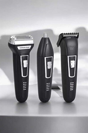 3 Başlıklı Profesyonel Tıraş Makinesi
