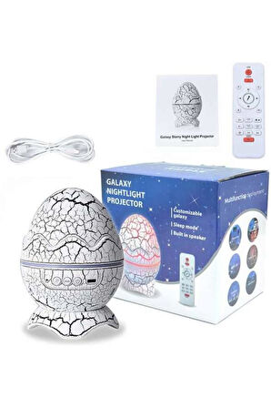 Yumurta Şeklinde Su Dalgalı Bluetooth Speaker Lamba Renkli Şarjlı