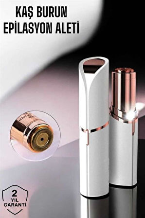 Taşınabilir ve Şık Yüz Kaş Epilatörü Hassas Ciltlere Özel