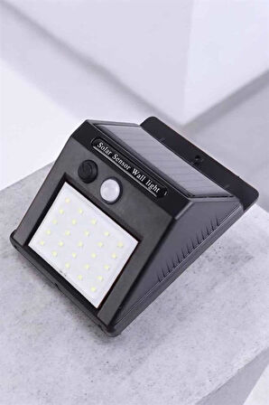 Güneş Enerjili Bahçe Lambası Solar Gece Aydınlatma Sensörlü Lamba