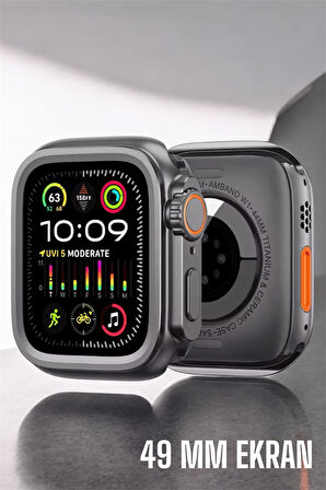 45 MM Gri Kasa Ultra Akıllı Saat Sesli Görüşme, Sağlık Takibi, Suya Dayanıklı