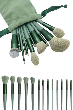 Dayanıklı Makyaj Fırçası Seti 13 Parça Yumuşak Kıllı Fırçalar Allık Fondöten Far Fırçası