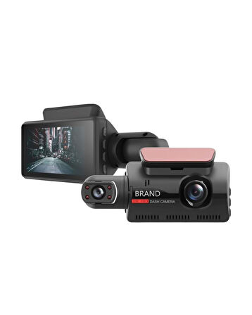 3 inç IPS Ekranlı Full HD Araç Kamerası – WiFi, Gece Görüş ve Hareket Algılama Özellikli Dashcam