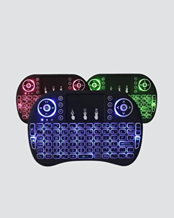 LED Işıklı Q Klavye – Touchpad, Numerik Tuş Takımı ve Multimedya Kısayolları