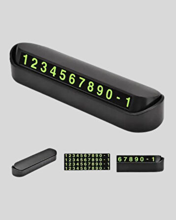 Gri Alüminyum Araç İçi Telefon Numaratörü – Dayanıklı, Modern ve Net Görünürlük Sağlayan Tasarım
