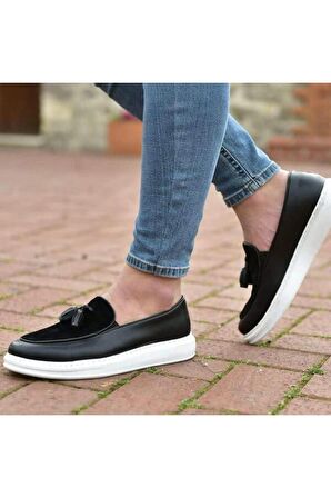 CH002 CBT Loafer Pelle Erkek Ayakkabı SIYAH