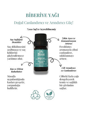 Biberiye Yağı %100 Saf Bitkisel Uçucu Yağ 20 ml. (Rosmarinus officinalis Leaf Oil)