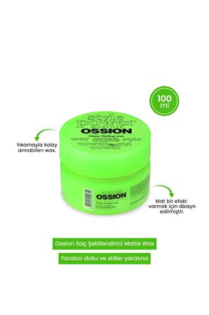 Ossion Wax Matte Styling 100 ml 6 Adet