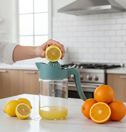 Berina Home Büyük Boy Cam Narenciye Sıkacağı & Limon Sıkacağı - 660 cc - Yerli Üretim - Sağlıklı