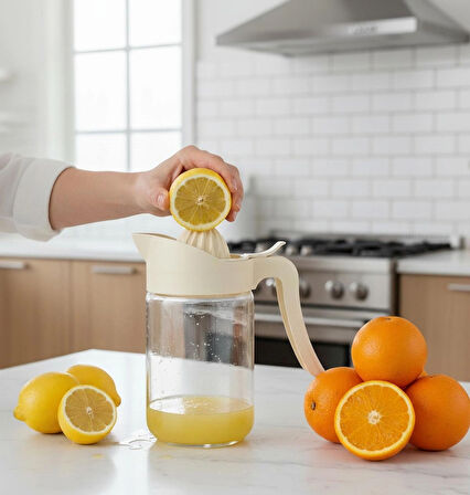 Berina Home Büyük Boy Cam Narenciye Sıkacağı & Limon Sıkacağı - 660 cc - Yerli Üretim - Sağlıklı