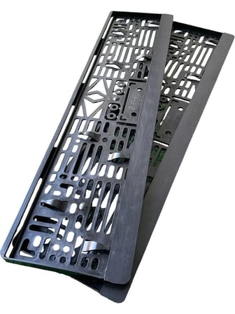Boş Yazısız Siyah Çıta Oto Plakalık 1 Çift (2ADET) Siyah Kasa Dayanıklı ve Şık Model