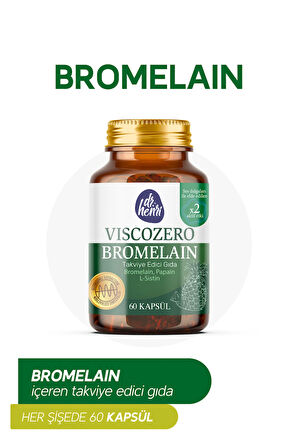 Bromelain-Papain-L-Sistin İçeren Gıda Takviyesi