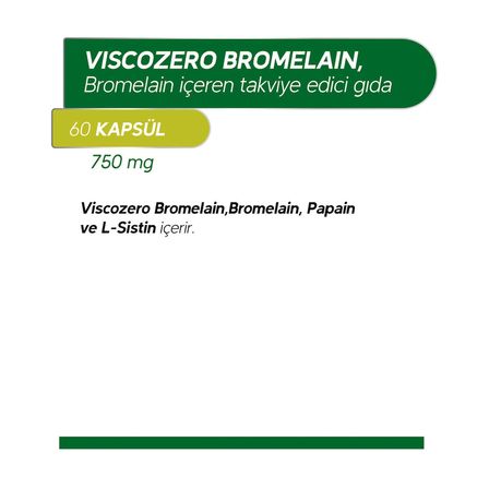 Bromelain-Papain-L-Sistin İçeren Gıda Takviyesi