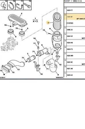 A36 HAVA FİLTRESİ (BRS14403-1444.ST)