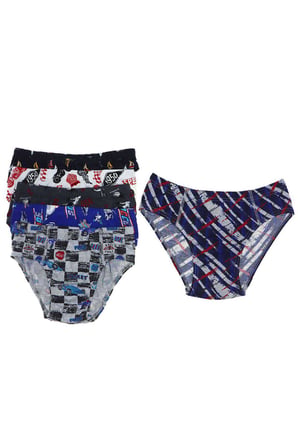 6 adet Desenli Erkek Çocuk Slip 504 - 5-6 YAŞ