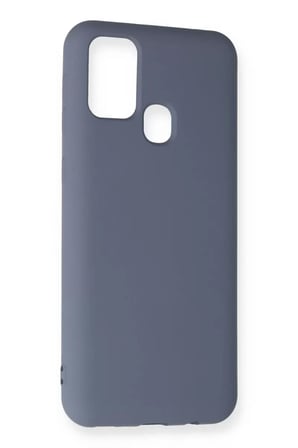 Newface Samsung Galaxy M31 Kılıf Nano içi Kadife Silikon - Gri