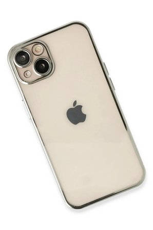 Newface Apple iPhone 13 Kılıf Razer Lensli Silikon - Gümüş