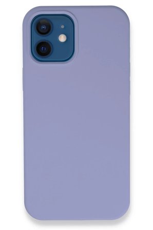 Newface Apple iPhone 12 Kılıf Lansman Legant Silikon - Lila