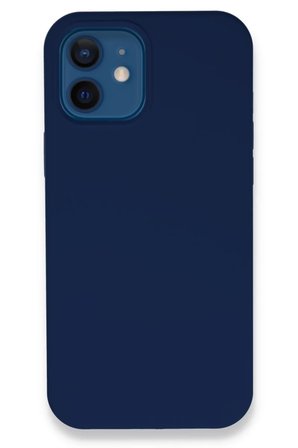 Newface Apple iPhone 12 Kılıf Lansman Legant Silikon - Lacivert