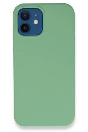 Newface Apple iPhone 12 Kılıf Lansman Legant Silikon - Yeşil