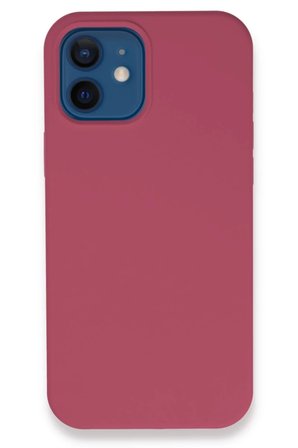 Newface Apple iPhone 12 Kılıf Lansman Legant Silikon - Fuşya
