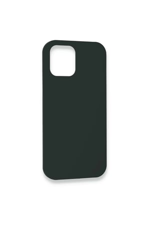 Newface Apple iPhone 12 Kılıf Lansman Legant Silikon - Koyu Yeşil