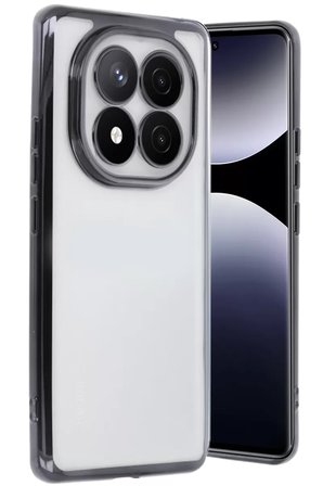 Newface Xiaomi Redmi Note 14 Pro 4G Kılıf Razer Lensli Silikon - Siyah