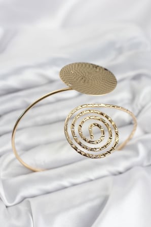 Pazu Bileklik Gold Renk Pirinç Bohem Tarz Model
