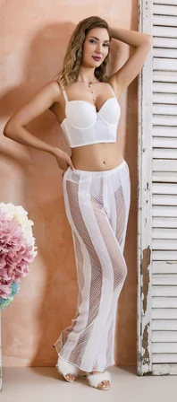 Bralet, Pantolon Ve Slip Takım Ekru