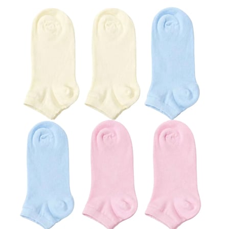 Kadın Bambu Dikişsiz Patik Çorap 6’lı Paket – Yumuşak, Nefes Alan, Nem Emici Kısa Konç Günlük Çorap – Krem, Mavi, Pembe