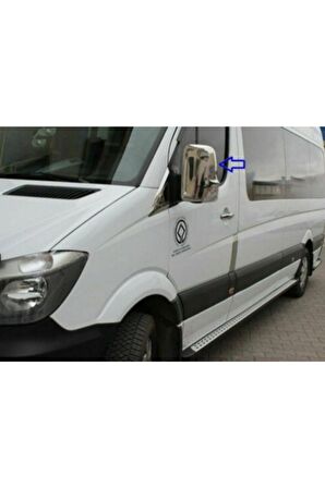 Mercedes Sprinter W906 2007-2016 Krom Ayna Kapağı Paslanmaz Çelik