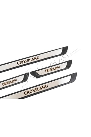 Opel Crossland Uyumlu Kapı Eşiği Krom Abs 4 Parça