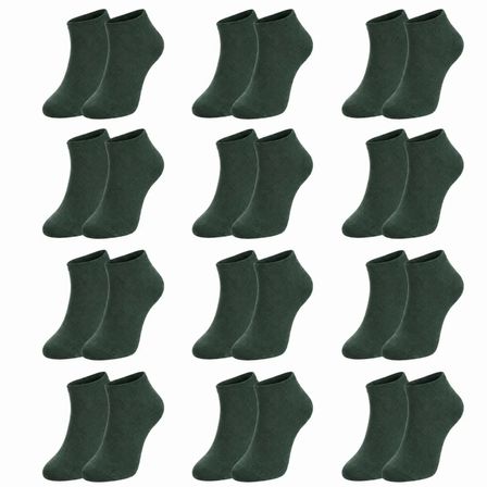 Erkek Pamuklu Patik Çorap 12'li Paket 39-45 | Dikişsiz Burun, Koku Karşıtı, Nefes Alan Kısa Konç Sneaker Çorabı